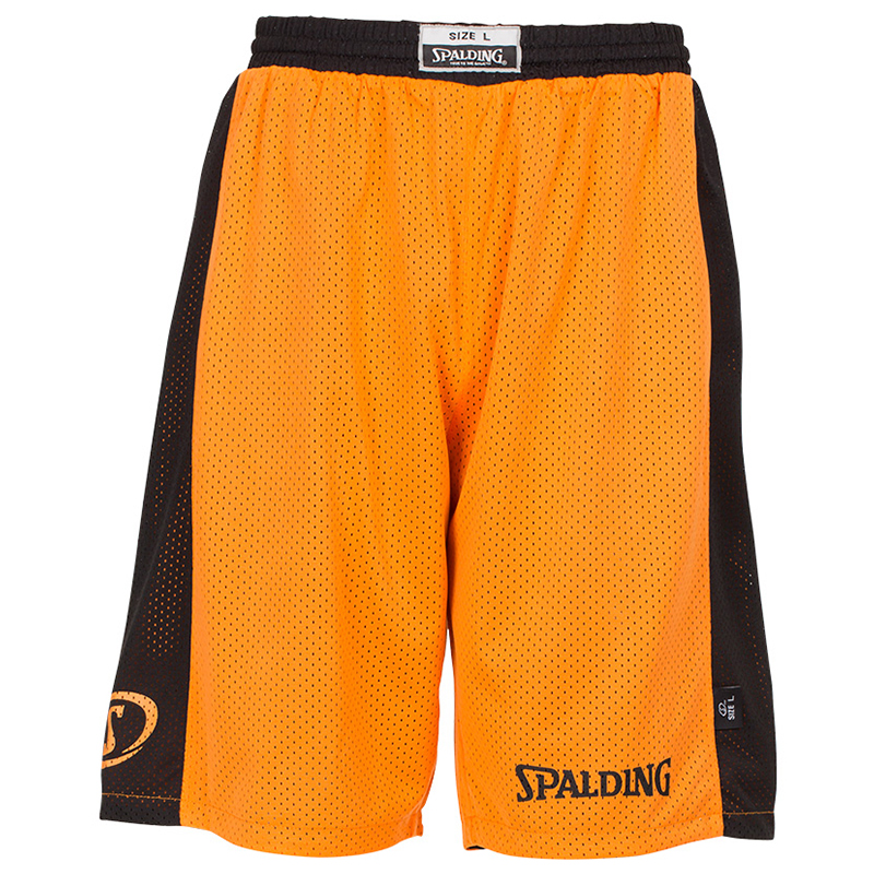 Spalding Essential Reversible Shorts - Orange et noir