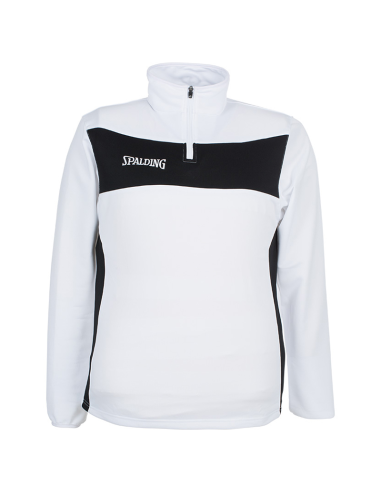 Spalding Evolution II 1/4 Zip Top - Blanc & Noir