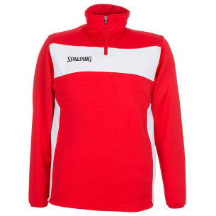 Spalding Evolution II 1/4 Zip Top - Rouge & Blanc