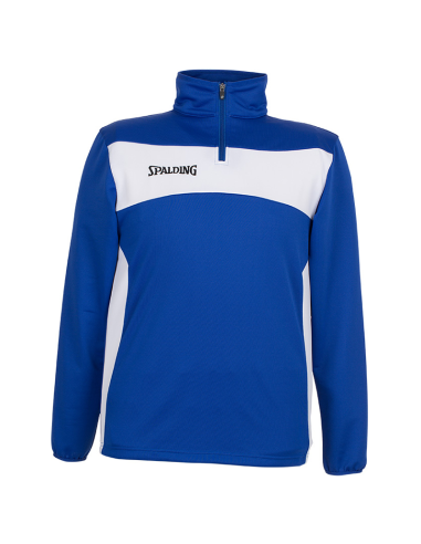 Spalding Evolution II 1/4 Zip Top - Royal & Blanc