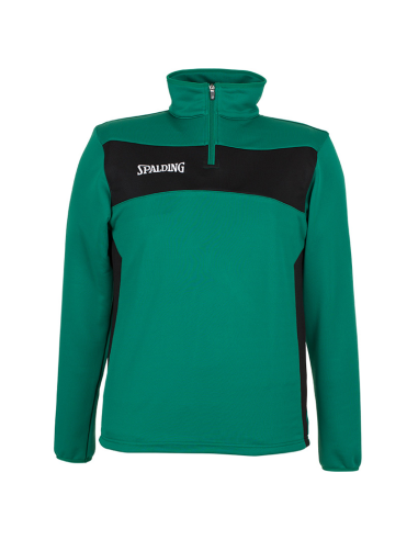 Spalding Evolution II 1/4 Zip Top - Vert & Noir