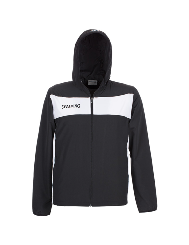 Spalding Evolution II Hooded Woven Jacket - Noir & Blanc