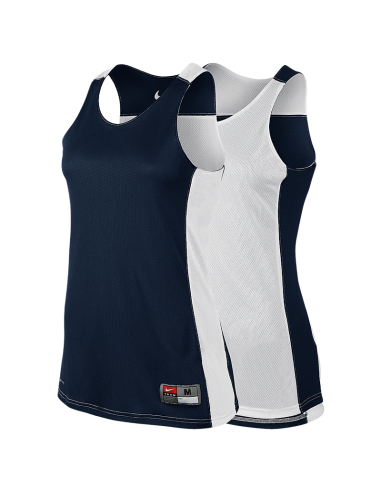 Nike League Reversible Tank Femme - Navy & Blanc