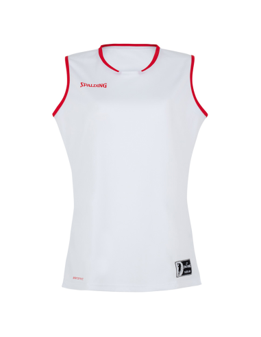 Spalding Move Tank Top Women - Blanc et rouge