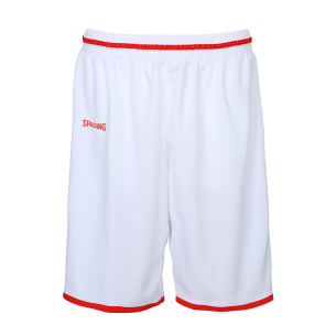 Spalding Move Shorts - Blanc & Rouge