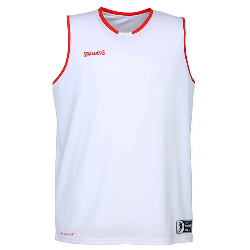 Spalding Move Tank Top - Blanc & Rouge