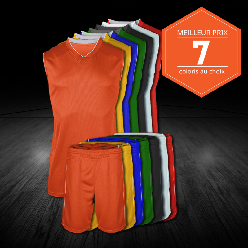 Premier prix Basketball - lot de 10 maillots-shorts