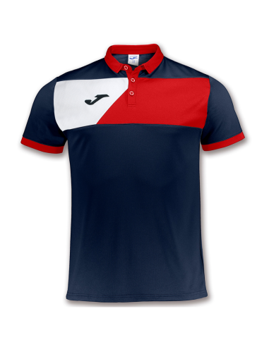 Joma Crew II Polo - Marine, Rouge & Blanc