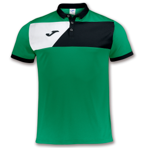 Joma Crew II Polo - Vert, Noir & Blanc