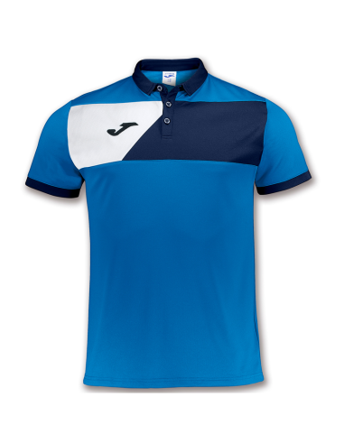 Joma Crew II Polo - Royal, Marine & Blanc