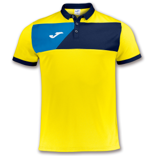 Joma Crew II Polo - Jaune, Marine & Royal