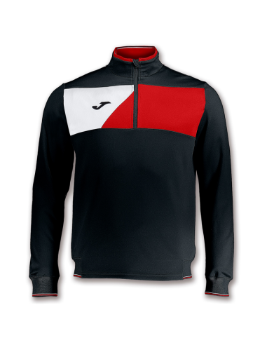 Joma Crew II 1/4 Zip - Noir & Rouge