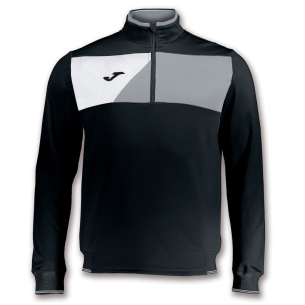 Joma Crew II 1/4 Zip - Noir & Gris