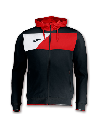 Joma Crew II Veste Capuche - Noir & Rouge