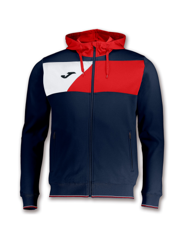 Joma Crew II Veste Capuche - Marine & Rouge