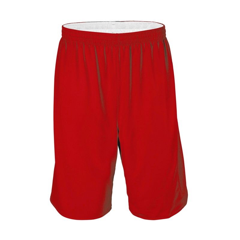 Short Basketball Réversible - Blanc & Rouge