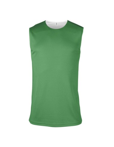 Maillot Basketball Réversible - Vert & Blanc