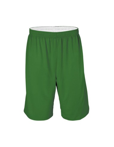 Short Basketball Réversible - Vert & Blanc