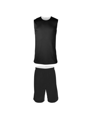 Ensemble Basketball Réversible Enfant - Noir & Blanc