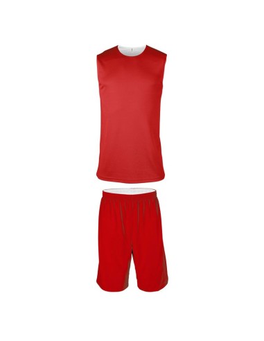 Ensemble Basketball Réversible Junior - Rouge & Blanc