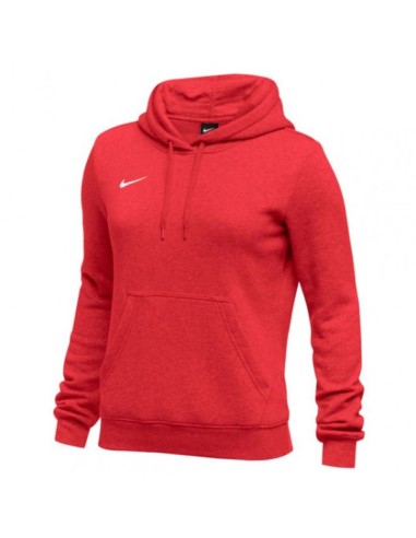 Nike Club Fleece Pullover  Hoody Femme - Rouge