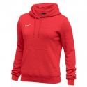 Nike Club Fleece Pullover Hoody Femme - Rouge