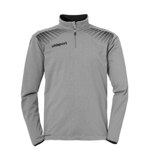 Uhlsport Goal 1/4 Zip Top - Gris Chiné & Noir