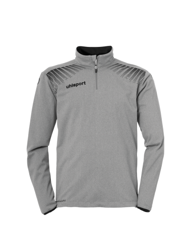 Uhlsport Goal 1/4 Zip Top - Gris Chiné & Noir