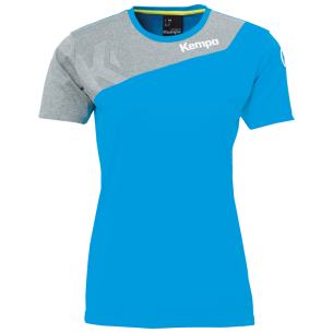 Kempa Core 2.0 Shirt Femme - Bleu Kempa & Gris