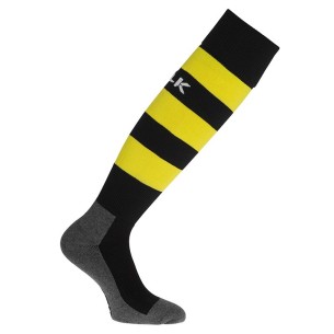 BLK Stripe Socks - Noir & Jaune