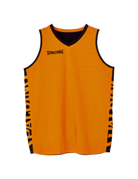 Spalding Essential Maillot Réversible - Noir & Orange Spalding Essential Maillot Réversible - Noir & Orange