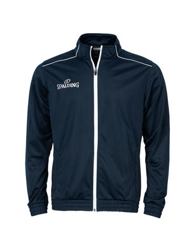 Spalding Team Warm Up Jacket - Marine & Blanc