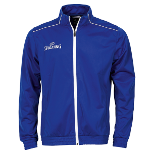 Spalding Team Warm Up Jacket - Royal & Blanc