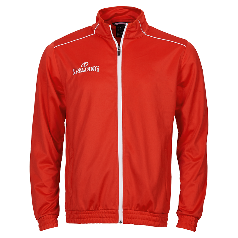 Spalding Team Warm Up Jacket - Rouge & Blanc