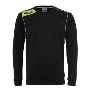 BLK Round Neck Sweater - Noir & Vert Flash