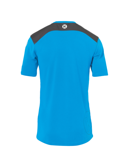 Kempa Emotion 2.0 Shirt - Bleu Kempa & Gris Anthracite