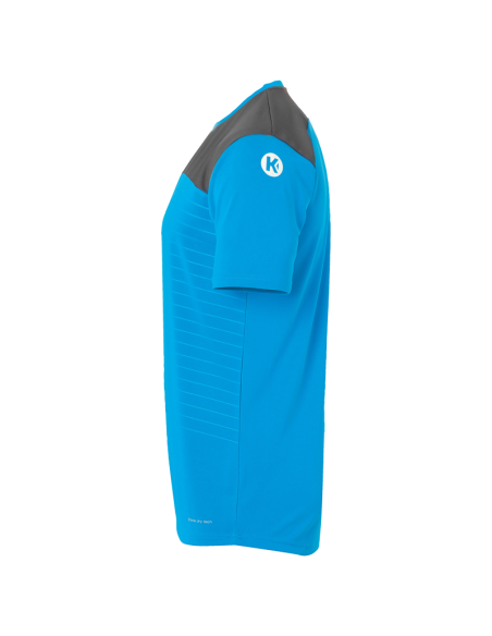 Kempa Emotion 2.0 Shirt - Bleu Kempa & Gris Anthracite
