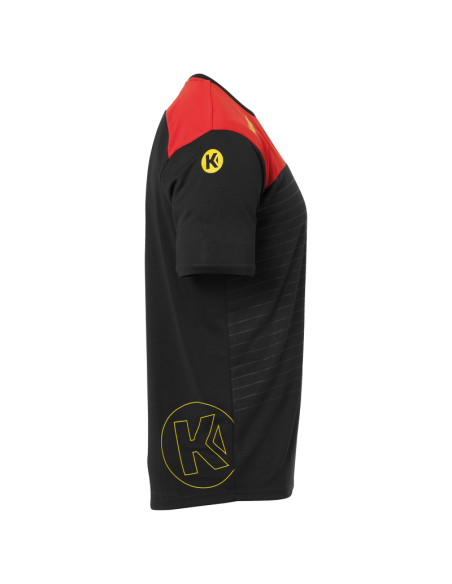 Kempa Emotion 2.0 Shirt - Noir & Rouge