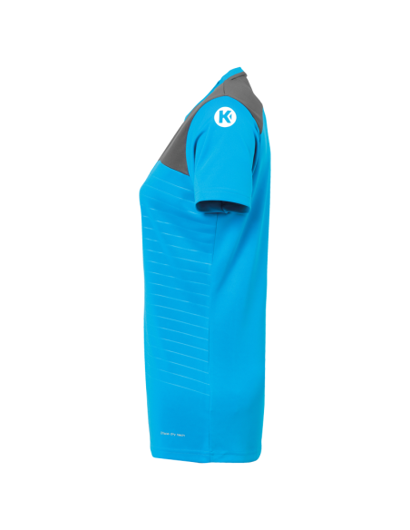 Kempa Emotion 2.0 Femme Shirt - Bleu & Gris