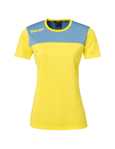 Kempa Emotion 2.0 Femme Shirt - Jaune & Bleu