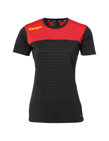 Kempa Emotion 2.0 Femme Shirt - Noir & Rouge