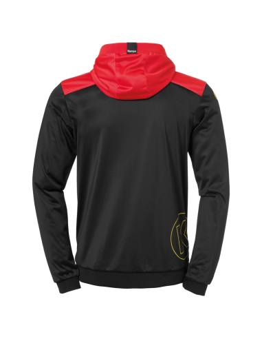 Kempa Emotion 2.0 Veste à Capuche - Noir & Rouge
