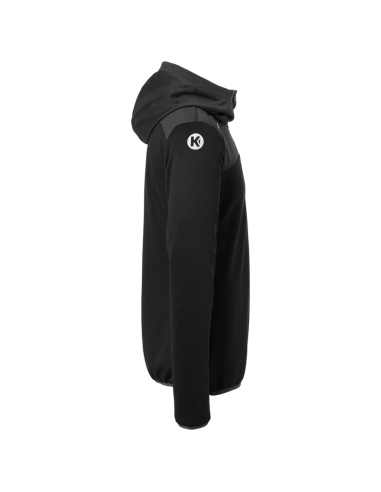 Kempa Emotion 2.0 Quarter Zip Hoody - Noir & Gris