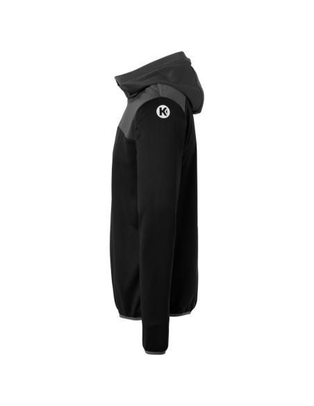 Kempa Emotion 2.0 Quarter Zip Hoody - Noir & Gris