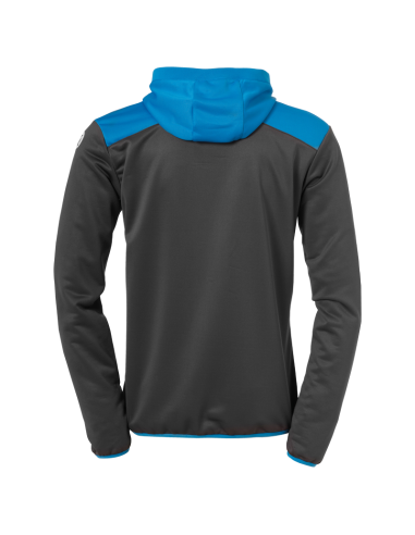 Kempa Emotion 2.0 Quarter Zip Hoody - Gris & Bleu