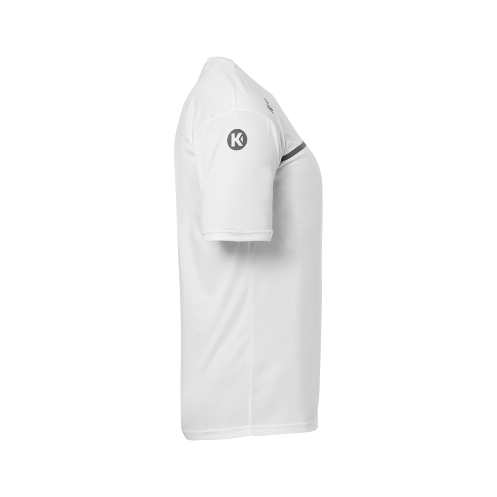 Kempa Emotion 2.0 Poly Shirt - Blanc & Gris
