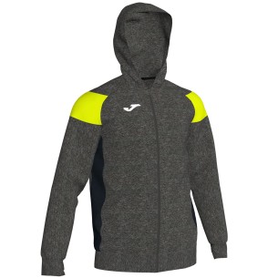 Joma Crew III Veste Capuche - Gris & Jaune Fluo