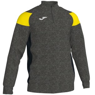 Joma Crew III Sweatshirt - Gris & Jaune Fluo
