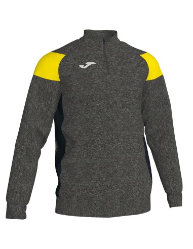 Joma Crew III Sweatshirt - Gris & Jaune Fluo