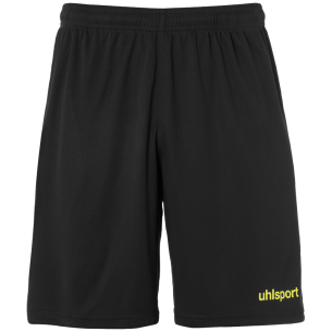 Uhlsport Center Basic Shorts - Noir & Jaune Fluo